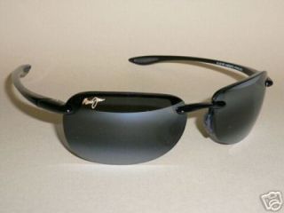 NEW Authentic MAUI JIM SANDY BEACH Sunglasses Black Frame 408 02 