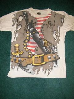MENS PIRATE COSTUME TEE SHIRT SIZE MED 38/40