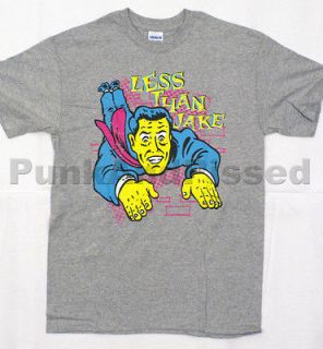 Less Than Jake   Hello Rockview gray t shirt   Official   FAST SHIP