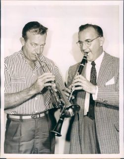 1955 Jazz Trumpeter Harry James Clarinetist Benny Goodman Jam Session 
