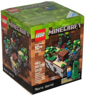 2012 LEGO MINECRAFT #21102 MICROWORLD MISB NEW SEALED SOLD OUT