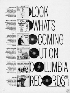 1962 vintage ad columbia records 1 12lf 