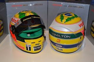 Scale 2011 Lewis Hamilton Ayrton Senna McLaren Brazilian GP Helmet 