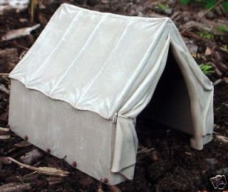 CANVAS TENT MINIATURE AWESOME DETAIL 1/24 SCALE G SCALE DIORAMA 