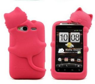   Plug HTC Wildfire S G13 A510e Kiki Cat Silicone Soft Back Cover Case