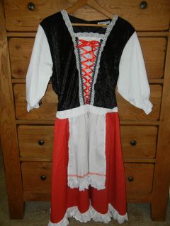 Little Red Riding Hood Womens Adult Dress Cape Costume XL X Large JL