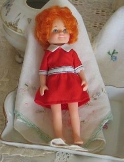 Knickerbocker Vintage 1982 Little Orphan Annie Doll in Original Red 