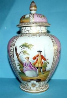 Dresden, Helena Wolfsohn, Large, Porcelain, Oviform Jar and Cover