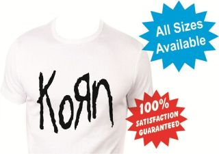 korn womans T Shirt New White Custom Print Tee