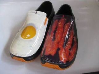 MOZO Chef Sharkz Slip On Bacon Egg Shoes RARE Sold OUT Men 10 11