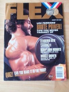   bodybuilding muscle magazine/The Incredible Hulk LOU FERRIGNO 8 89