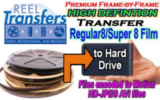 hd transfer 8mm super 8 film to hdd no projector