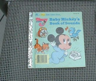 Baby Mickeys Book of Sounds, a First Little Golden Book Disney Babies 