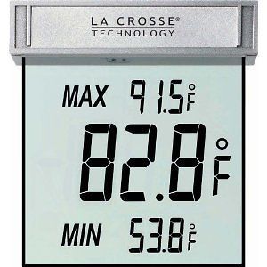La Crosse Technology WS 1025 Digital Window Thermometer *2 DAY 