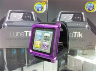 LunaTik Watch Band For iPod nano 6 Aluminum Wrist Watch Cover Case 