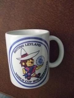 SALE British Leyland   World cup Willie Mexico 1970 ceramic mug 