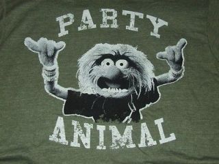   SUPER SOFT SHEER RETRO MUPPETS ANIMAL PARTY ANIMAL T SHIRT M NEW
