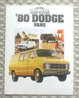 1980 DODGE VAN Brochure:B100,​B200,MAXI,B300​,STREET,KARY