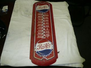 old red pepsi thermometer 27 inches  250
