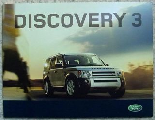 land rover discovery 3 sales brochure 2007 model year 2332