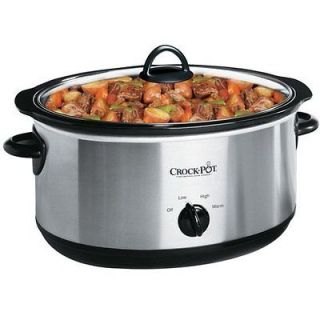 crock pot scv700ss 7 quart oval manual slow cooker stainless