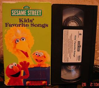 Sesame Street Kids Favorite Songs Vhs Video UNLIMITED Vidoes SHIPPED 