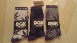   Weed Leaf Socks Purple Pack Crew Hi 420 plantlife huf sf Kush