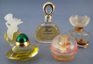 Lot 5 Miniature Perfume Bottles LAir du Temps First Volupte Oscar 