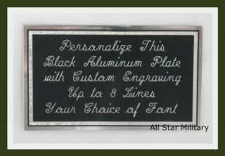  Plate 3 x 5 Black Custom Name Plate Tag Plaque Sign Art Label Gift