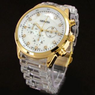 Newly listed CLEAR GOLD GENEVA Designer Style Womens Oversized 