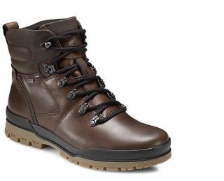 ECCO Mens Track 6 GTX Plain Toe WATERPROOF Boots Bison Leather 522054 