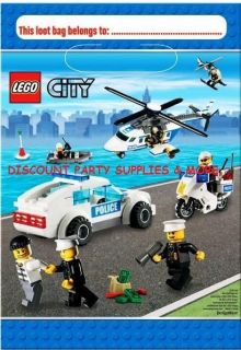 lego city party treat loot party bags 