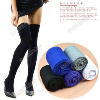 socks thigh high cotton stockings thinner over the knee
