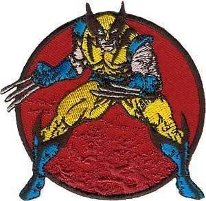 Men Marvel Comic Wolverine Stance Embroidered Iron On Badge Applique 