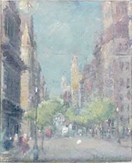 VICTOR GEORGE OCONNOR Collins Street, Melbourne” signed original 