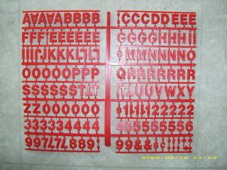Hard to find Coke Coca Cola 3/4 red Menu or message Board Letters
