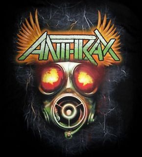 ANTHRAX cd lgo Winged Logo GAS MASK Official SHIRT XXL 2X new