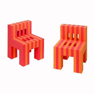 offi kids eva foam chair set of 2 orange and red ships free with a $ 