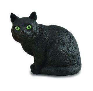   88323 British Shorthair Cat   Sitting   Realistic Toy Cat Model   NIP