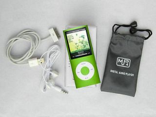 Brand New Real 8GB 4th  MP4 Media Player Music Radio FM USB Green