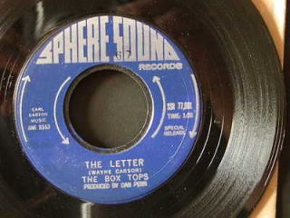 The LETTER The BOX TOPS Sphere Sound JUKEBOX 45 rpm RECORDS For Sale