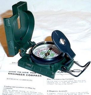 humvee green lensatic engineer land water compass 