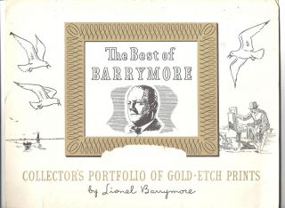 Collectors PortFolio Gold Etch Prints {Nautical} By Lionel BarryMore
