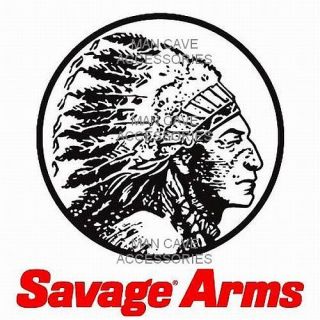 savage arms chief head vinyl decal sticker rifle gun returns