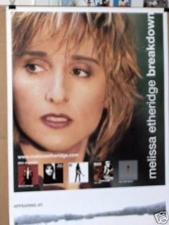 melissa etheridge breakdown original promo poster 1999 returns not 