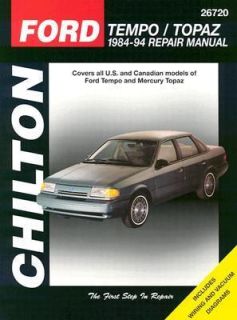 Ford Tempo and Mercury Topaz, 1984 94 by Chilton Automotive Editorial 