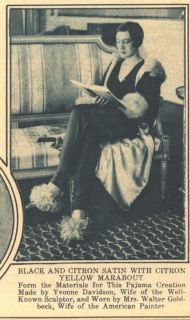 1924 b lg photo/image french fashion pajamas yvonne davidson mrs 