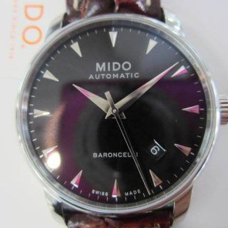 MIDO BARONCELLI SWISS MENS WATCH AUTOMATIC 25 JEWELS SEE THROUGH MOV 
