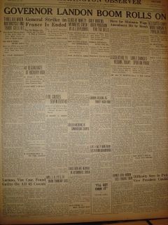 3007211S CHARLES LUCKY LUCIANO FOUND GUILTY 1936 CRIME OLD NEWSPAPER