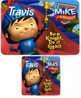 mike the knight personalised placemat coaster  3